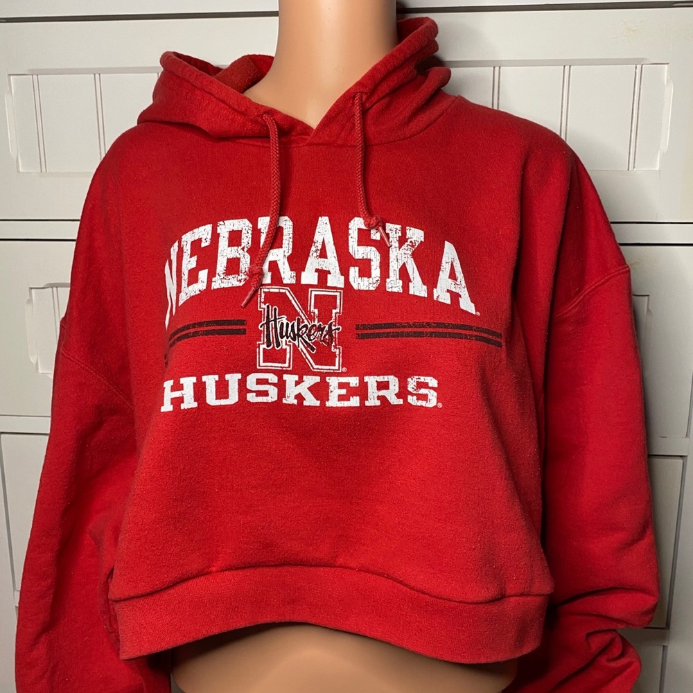 University of Nebraska cropped sweatshirt